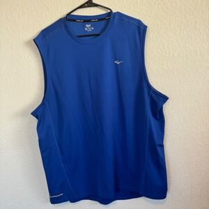 Everlast Muscle Tee Men XXL Blue Fitted Sleeveless Athletic Workout Shirt